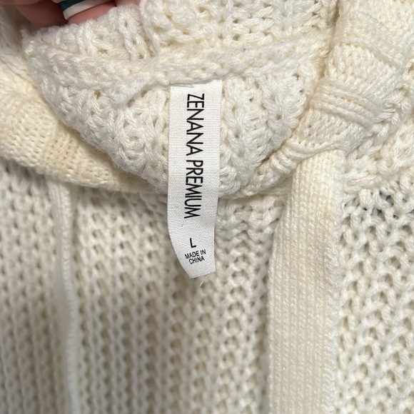 Zenana Premium knit oversized hoodie . - Picture 3 of 4